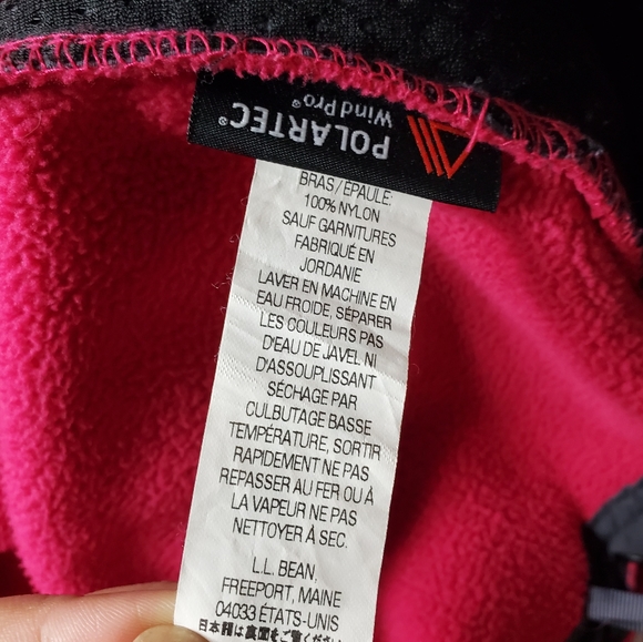 LL Bean Womens Pink Mauve Fleece Lined Vest Large - Picture 4 of 4